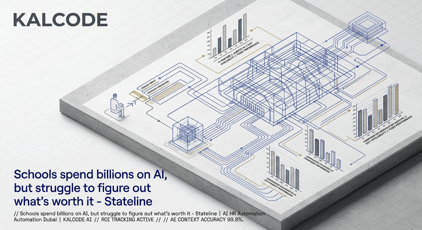 Schools spend billions on AI, but struggle to figure out what’s worth it - Stateline | AI HR Automation Automation Dubai | KALCODE AI