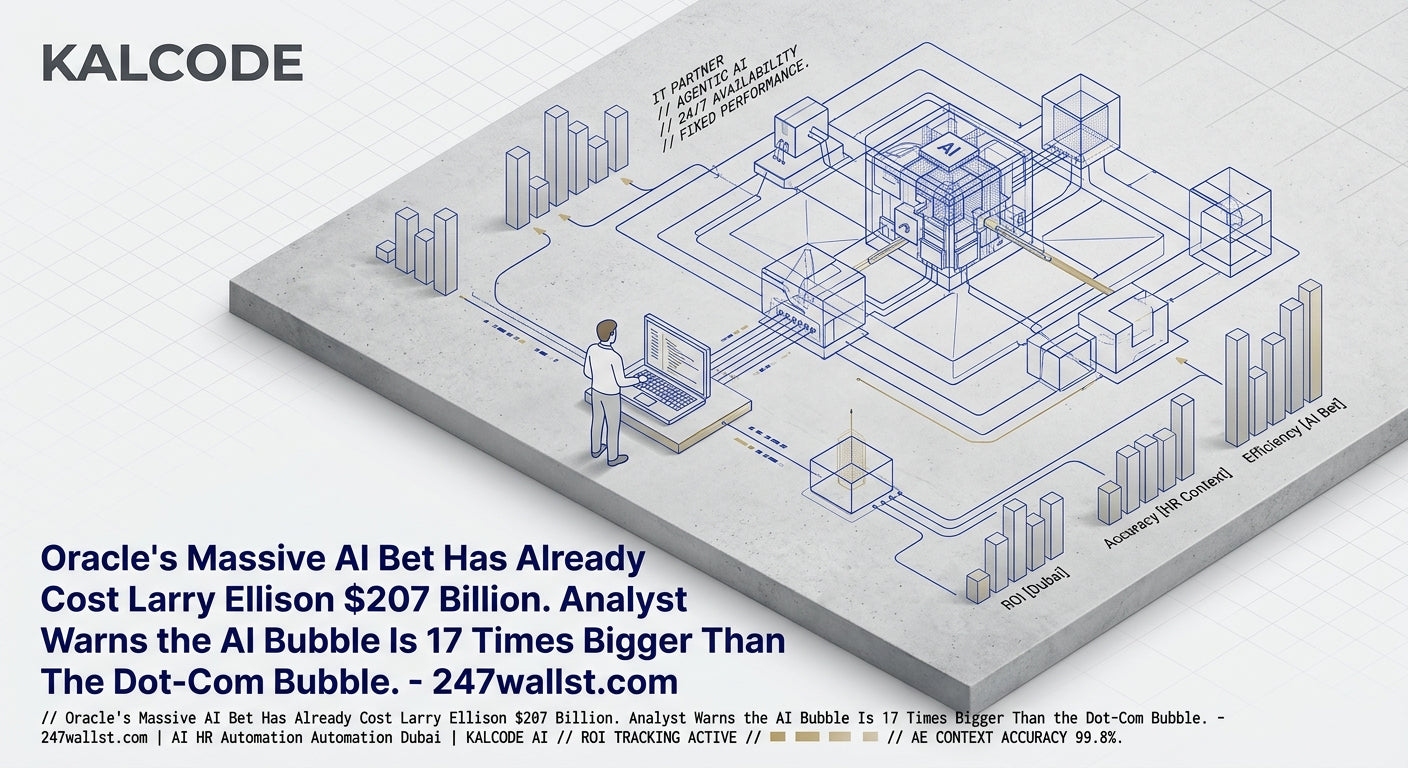 Oracle's Massive AI Bet Has Already Cost Larry Ellison $207 Billion. Analyst Warns the AI Bubble Is 17 Times Bigger Than the Dot-Com Bubble. - 247wallst.com | AI HR Automation Automation Dubai | KALCODE AI