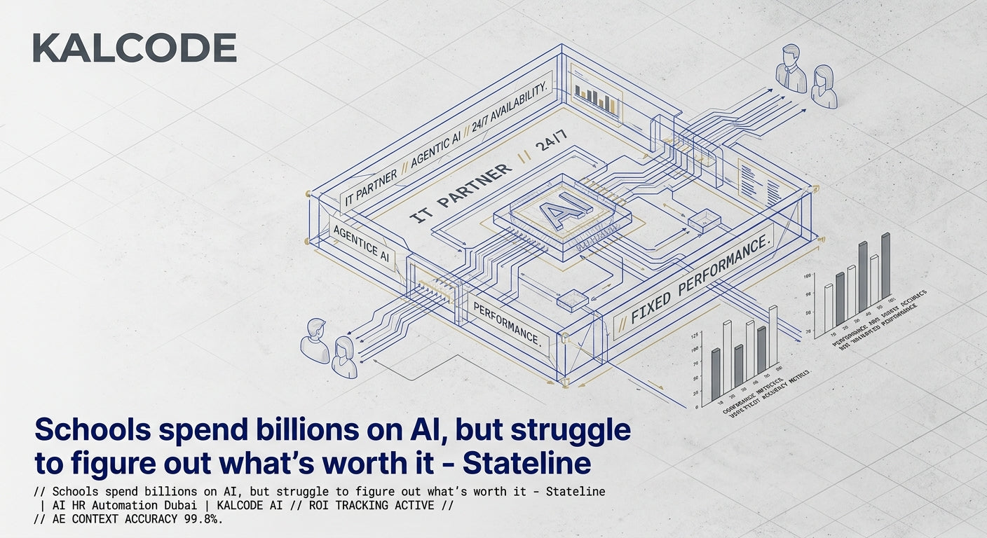 Schools spend billions on AI, but struggle to figure out what’s worth it - Stateline | AI HR Automation Automation Dubai | KALCODE AI