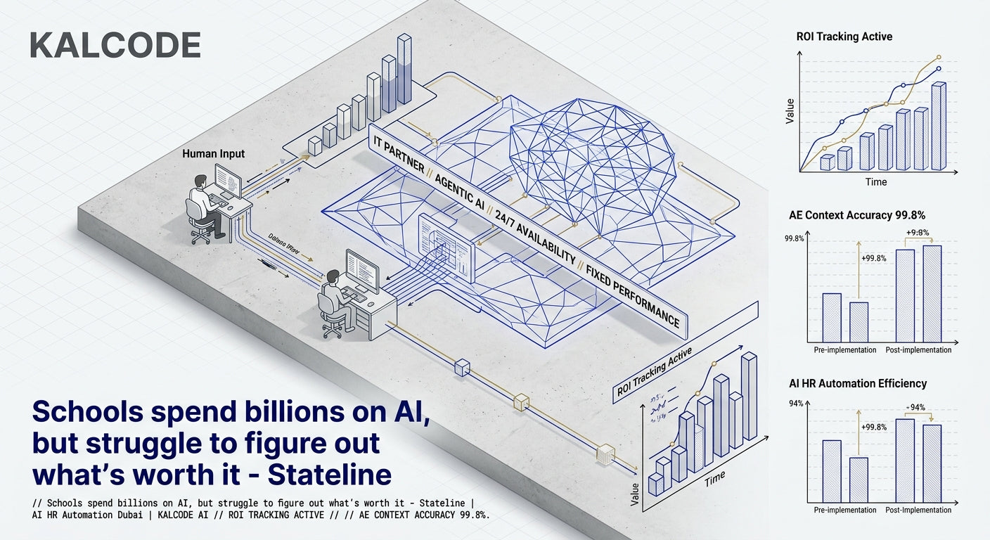 Schools spend billions on AI, but struggle to figure out what’s worth it - Stateline | AI HR Automation Automation Dubai | KALCODE AI