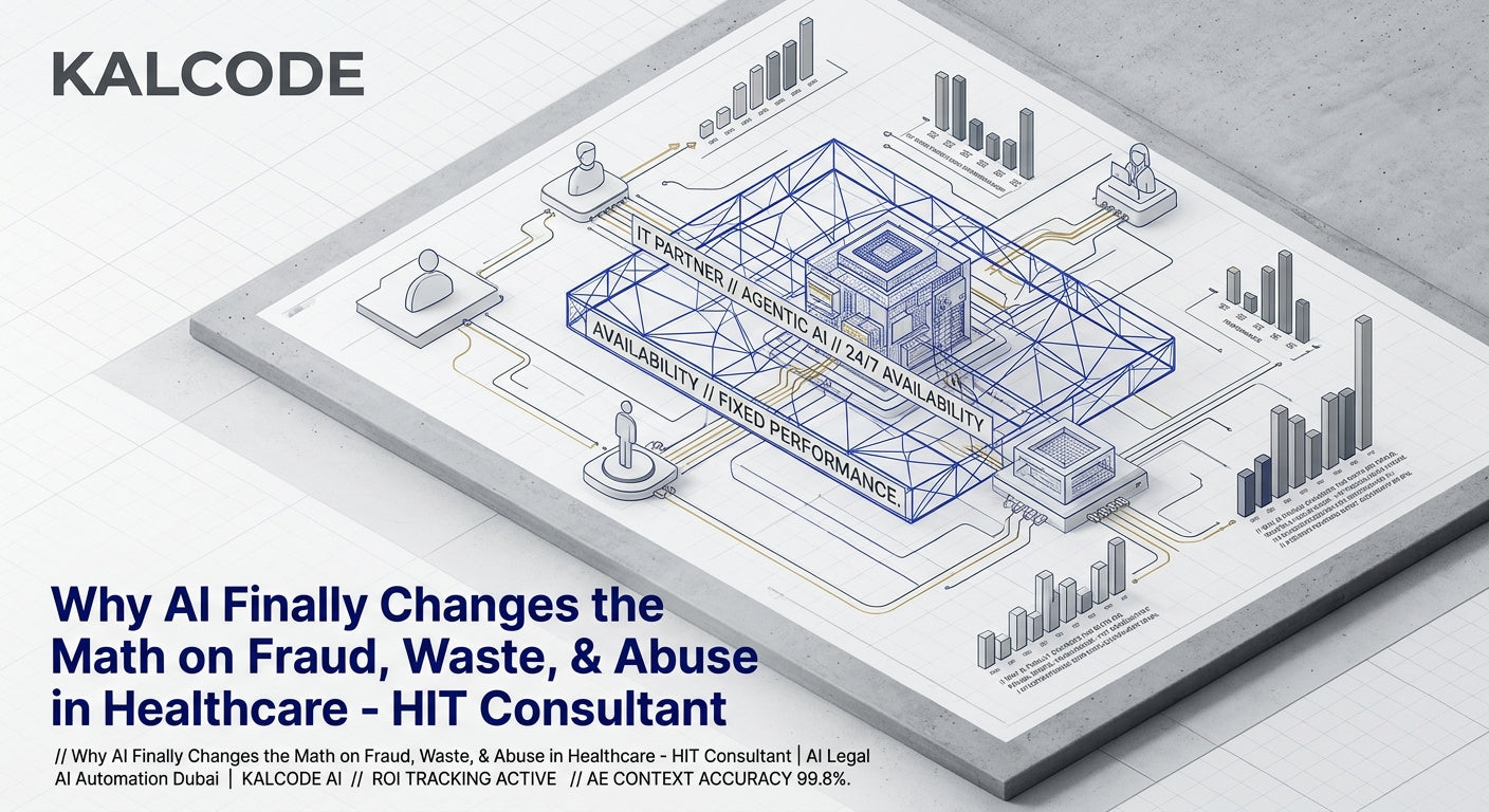Why AI Finally Changes the Math on Fraud, Waste, & Abuse in Healthcare - HIT Consultant | AI Legal AI Automation Dubai | KALCODE AI