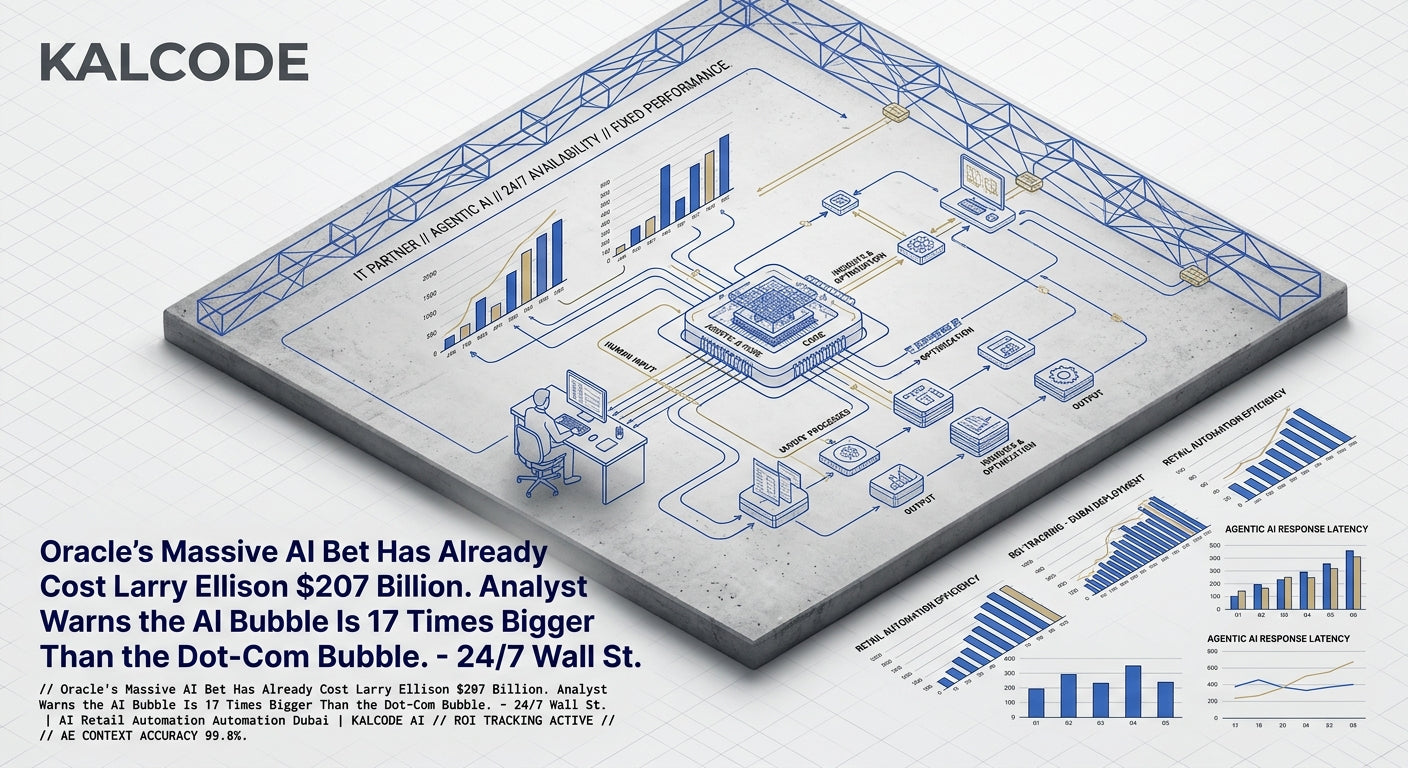 Oracle's Massive AI Bet Has Already Cost Larry Ellison $207 Billion. Analyst Warns the AI Bubble Is 17 Times Bigger Than the Dot-Com Bubble. - 24/7 Wall St. | AI Retail Automation Automation Dubai | KALCODE AI