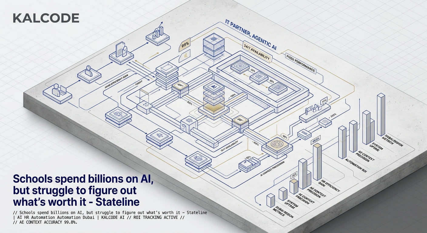 Schools spend billions on AI, but struggle to figure out what’s worth it - Stateline | AI HR Automation Automation Dubai | KALCODE AI