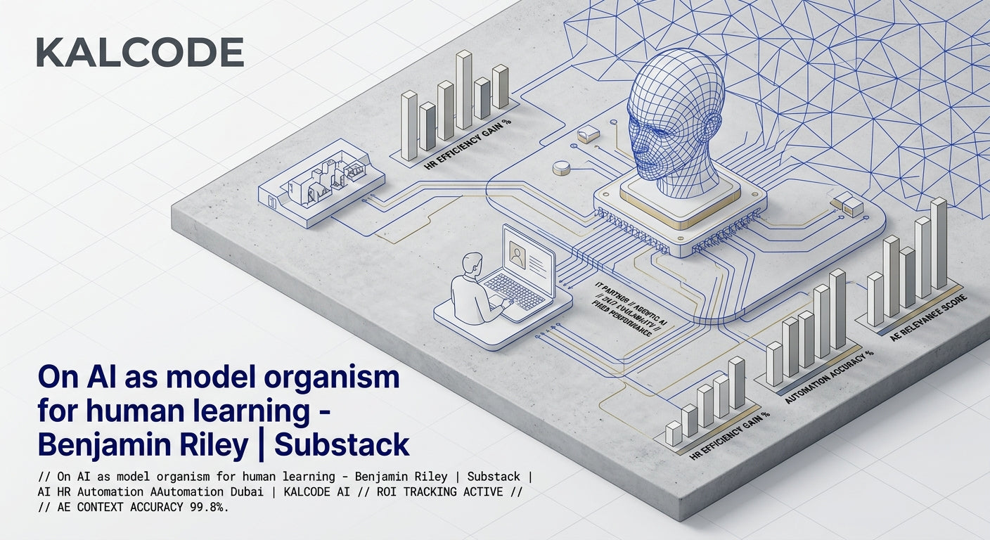 On AI as model organism for human learning - Benjamin Riley | Substack | AI HR Automation Automation Dubai | KALCODE AI