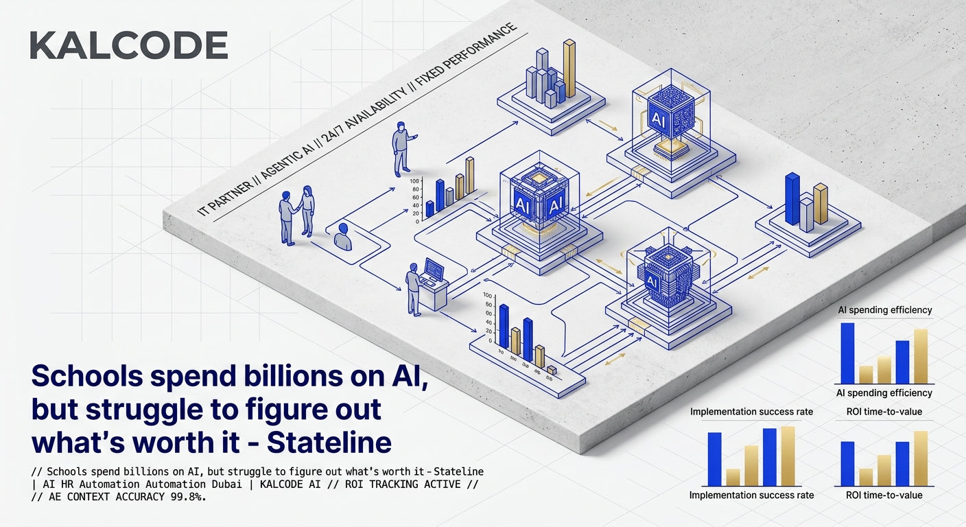 Schools spend billions on AI, but struggle to figure out what’s worth it - Stateline | AI HR Automation Automation Dubai | KALCODE AI