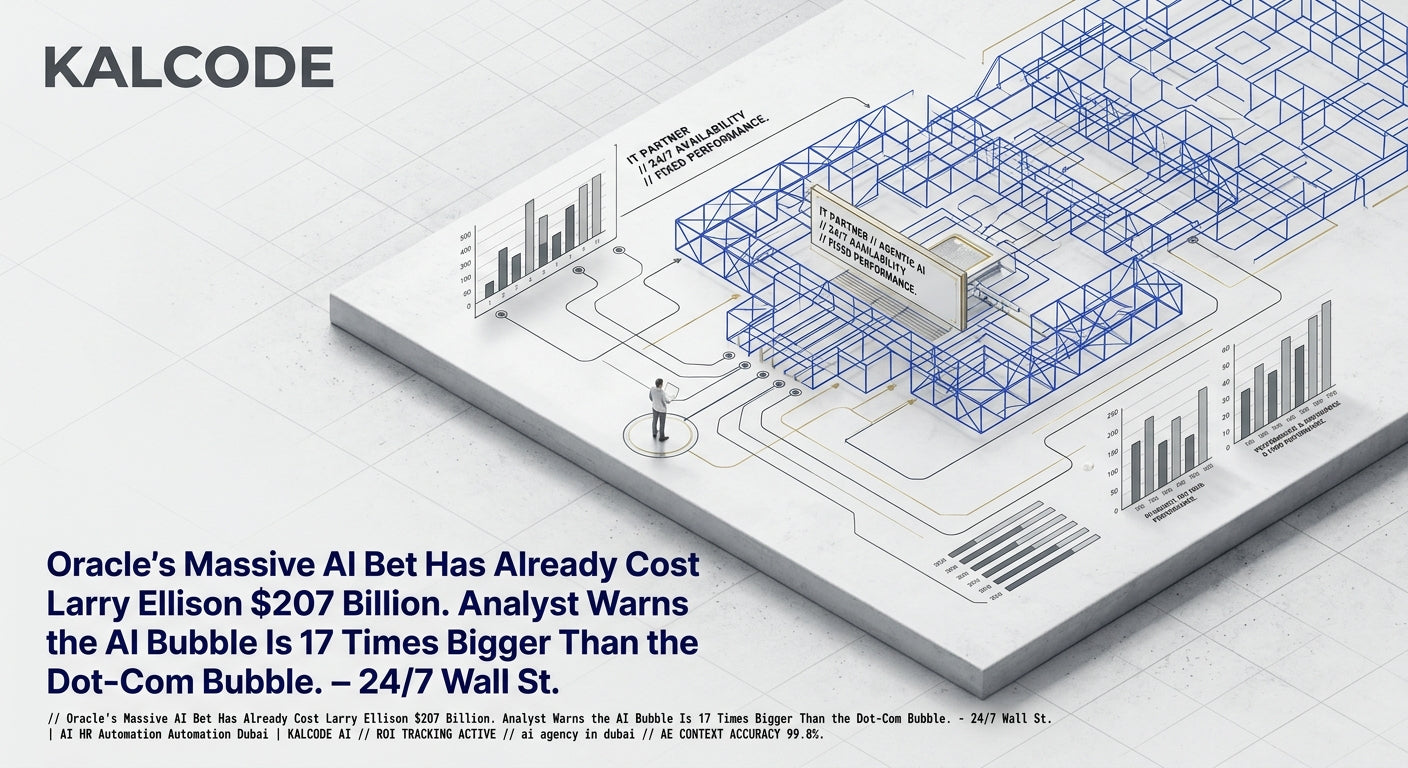 Oracle's Massive AI Bet Has Already Cost Larry Ellison $207 Billion. Analyst Warns the AI Bubble Is 17 Times Bigger Than the Dot-Com Bubble. - 24/7 Wall St. | AI HR Automation Automation Dubai | KALCODE AI
