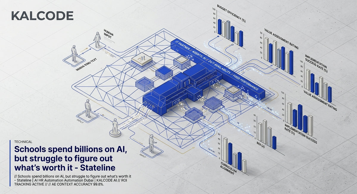 Schools spend billions on AI, but struggle to figure out what’s worth it - Stateline | AI HR Automation Automation Dubai | KALCODE AI