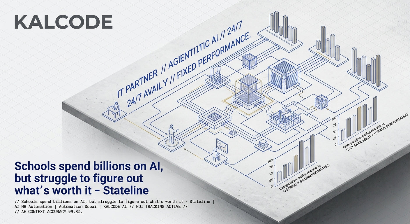 Schools spend billions on AI, but struggle to figure out what’s worth it - Stateline | AI HR Automation Automation Dubai | KALCODE AI