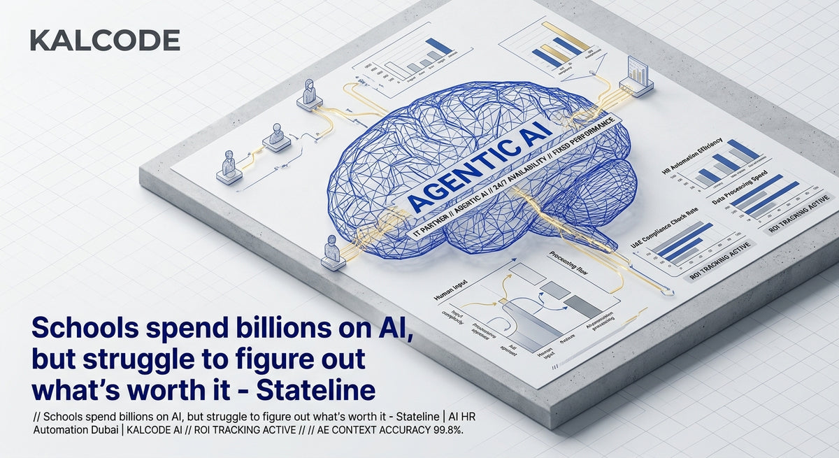 Schools spend billions on AI, but struggle to figure out what’s worth it - Stateline | AI HR Automation Automation Dubai | KALCODE AI