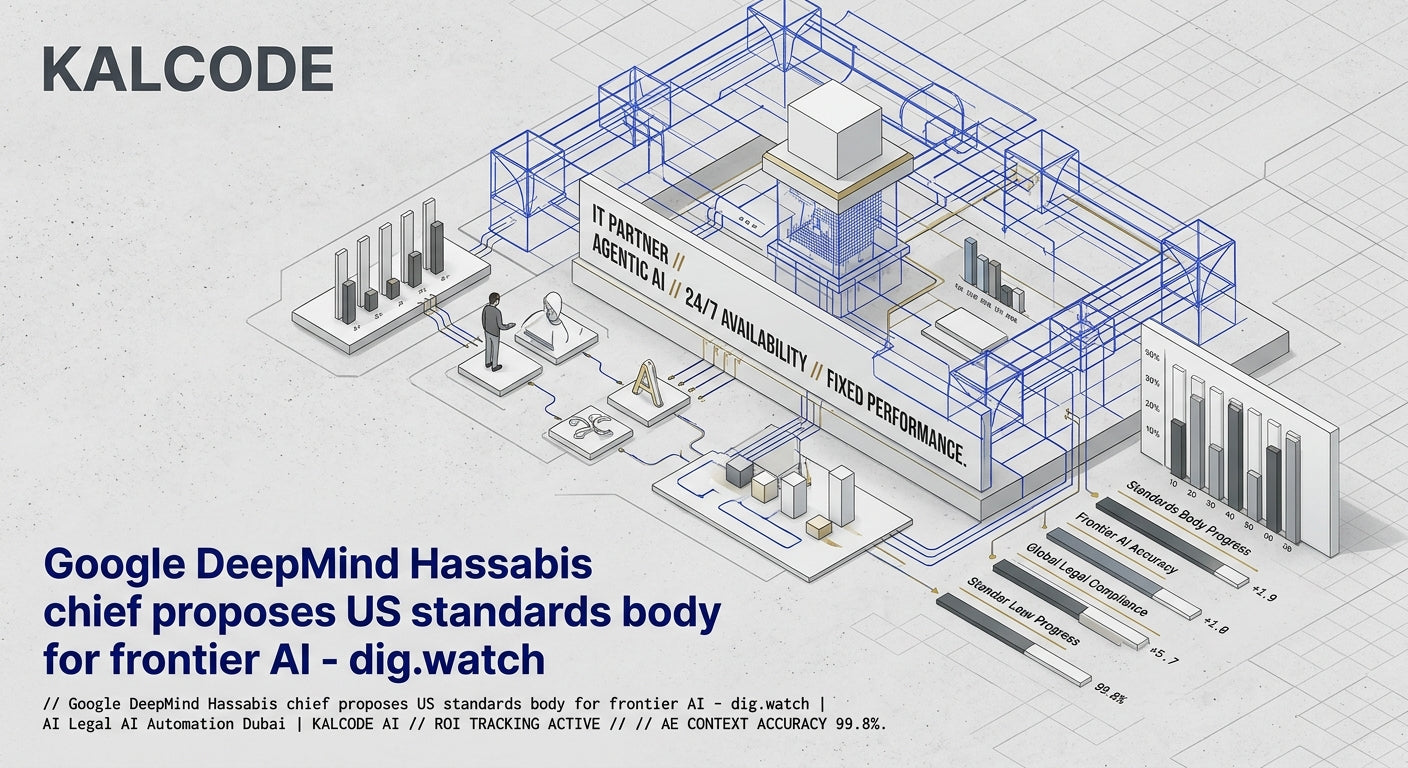 Google DeepMind Hassabis chief proposes US standards body for frontier AI - dig.watch | AI Legal AI Automation Dubai | KALCODE AI