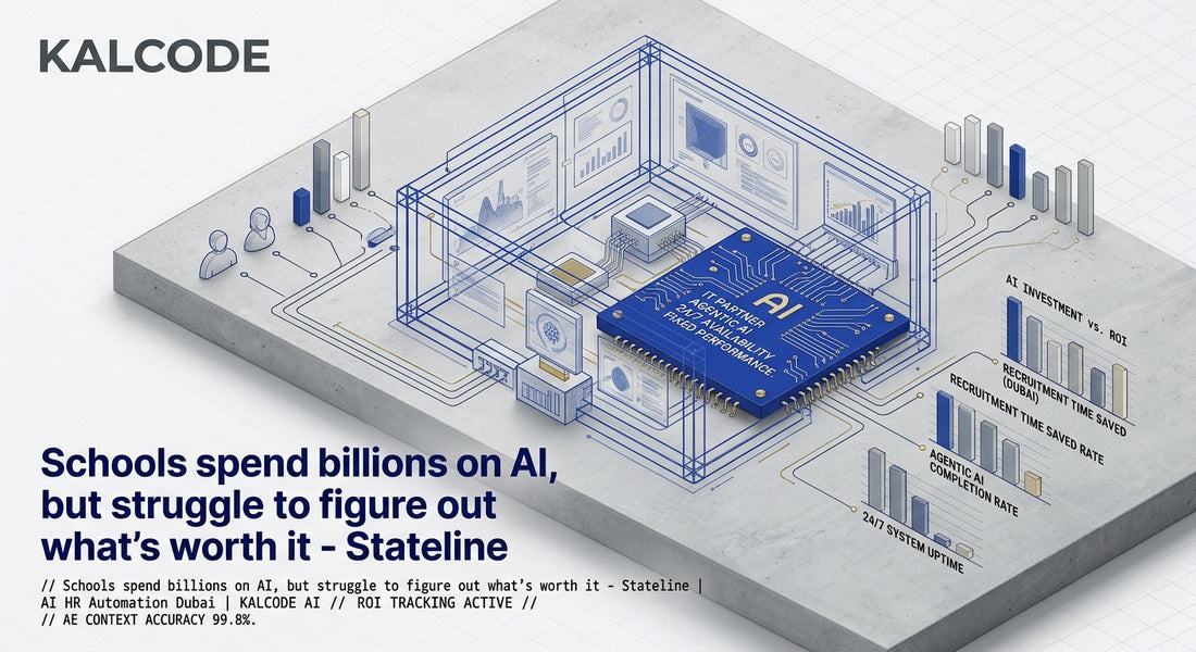 Schools spend billions on AI, but struggle to figure out what’s worth it - Stateline | AI HR Automation Automation Dubai | KALCODE AI