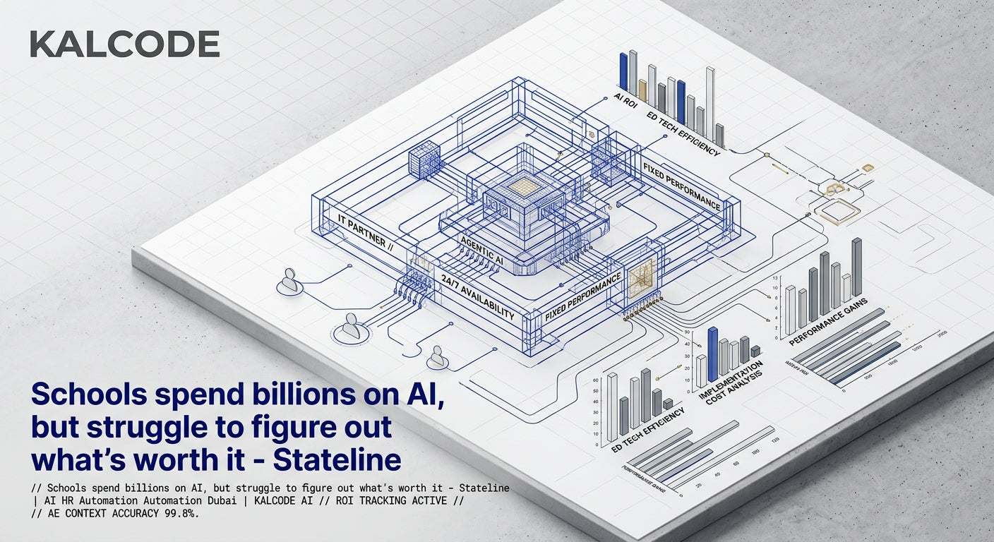 Schools spend billions on AI, but struggle to figure out what’s worth it - Stateline | AI HR Automation Automation Dubai | KALCODE AI