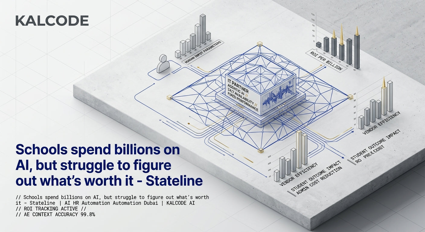 Schools spend billions on AI, but struggle to figure out what’s worth it - Stateline | AI HR Automation Automation Dubai | KALCODE AI