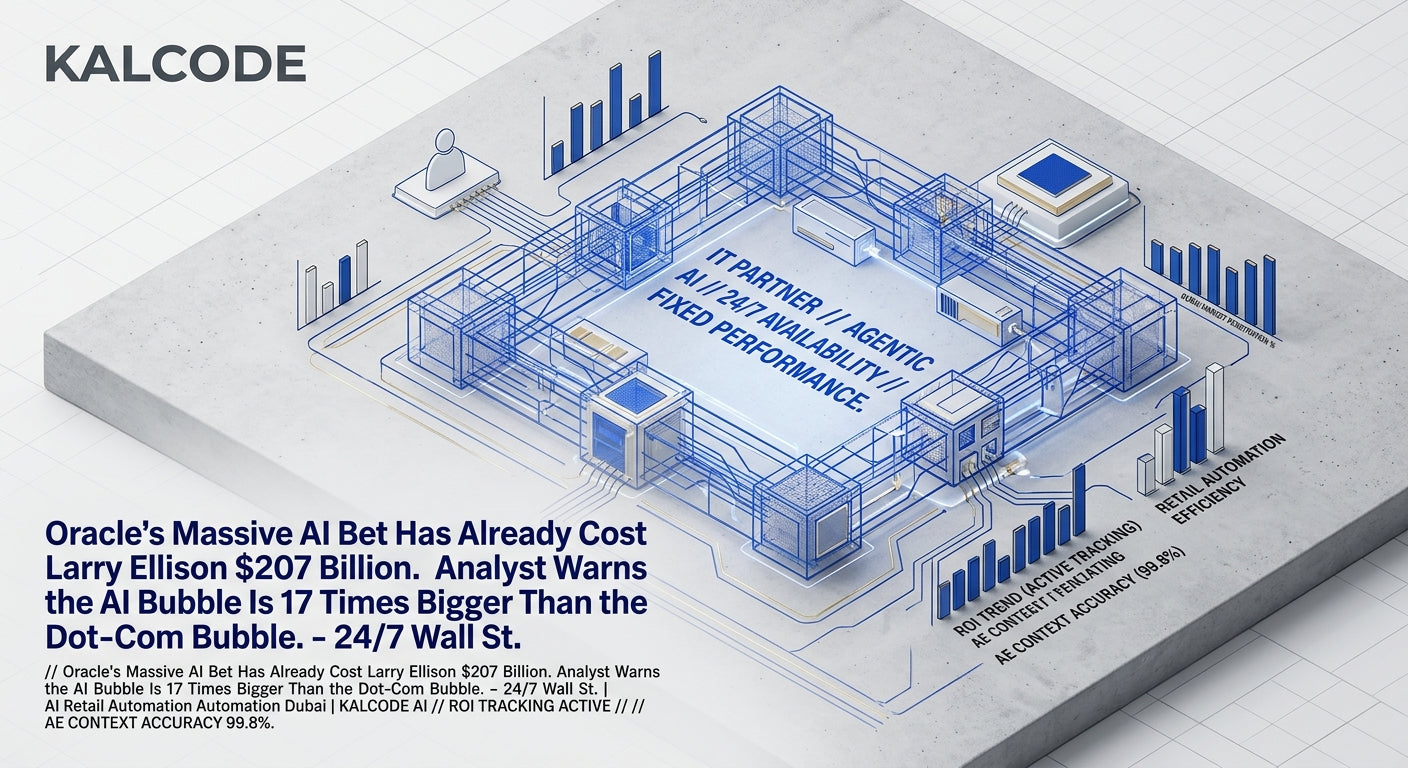 Oracle's Massive AI Bet Has Already Cost Larry Ellison $207 Billion. Analyst Warns the AI Bubble Is 17 Times Bigger Than the Dot-Com Bubble. - 24/7 Wall St. | AI Retail Automation Automation Dubai | KALCODE AI