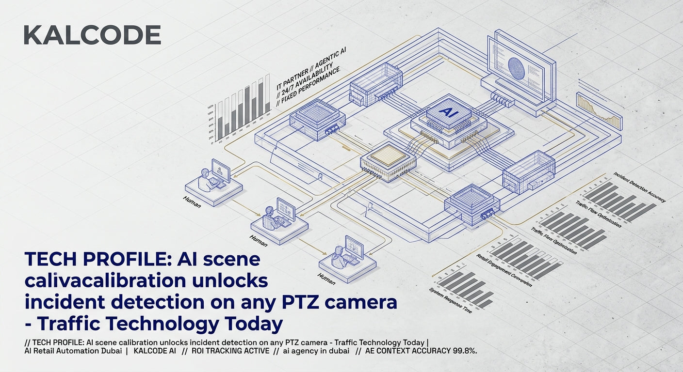 TECH PROFILE: AI scene calibration unlocks incident detection on any PTZ camera - Traffic Technology Today | AI Retail Automation Automation Dubai | KALCODE AI