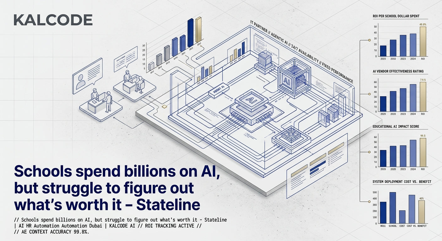 Schools spend billions on AI, but struggle to figure out what’s worth it - Stateline | AI HR Automation Automation Dubai | KALCODE AI