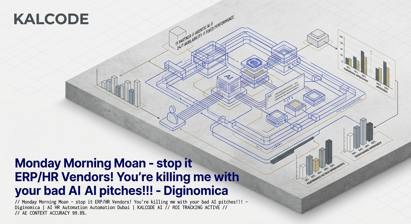 Monday Morning Moan - stop it ERP/HR Vendors! You’re killing me with your bad AI pitches!!! - Diginomica | AI HR Automation Automation Dubai | KALCODE AI