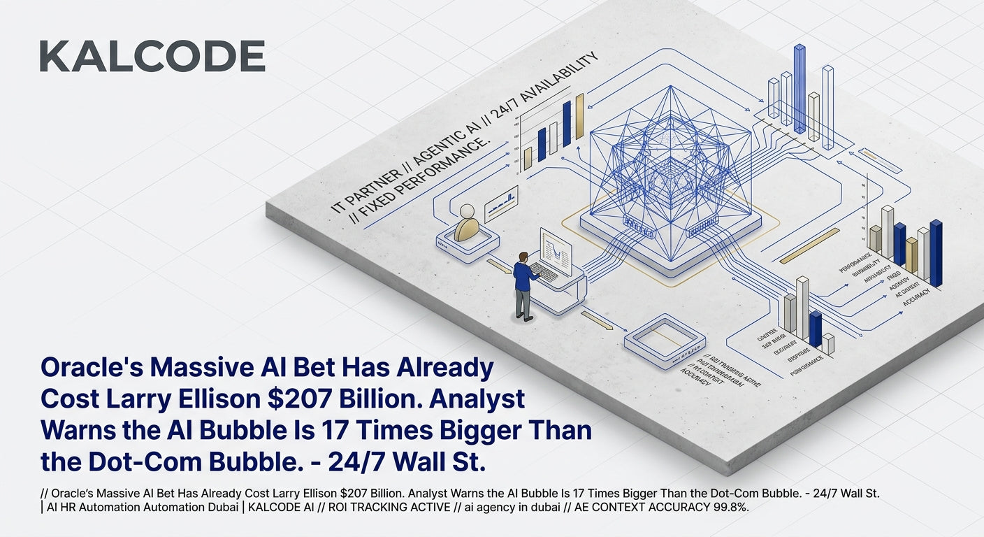 Oracle's Massive AI Bet Has Already Cost Larry Ellison $207 Billion. Analyst Warns the AI Bubble Is 17 Times Bigger Than the Dot-Com Bubble. - 24/7 Wall St. | AI HR Automation Automation Dubai | KALCODE AI