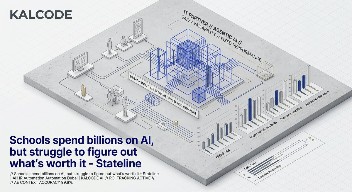Schools spend billions on AI, but struggle to figure out what’s worth it - Stateline | AI HR Automation Automation Dubai | KALCODE AI