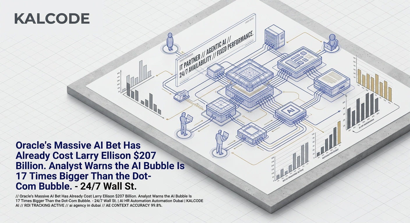 Oracle's Massive AI Bet Has Already Cost Larry Ellison $207 Billion. Analyst Warns the AI Bubble Is 17 Times Bigger Than the Dot-Com Bubble. - 24/7 Wall St. | AI HR Automation Automation Dubai | KALCODE AI