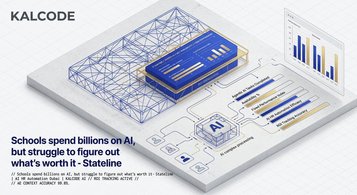 Schools spend billions on AI, but struggle to figure out what’s worth it - Stateline | AI HR Automation Automation Dubai | KALCODE AI