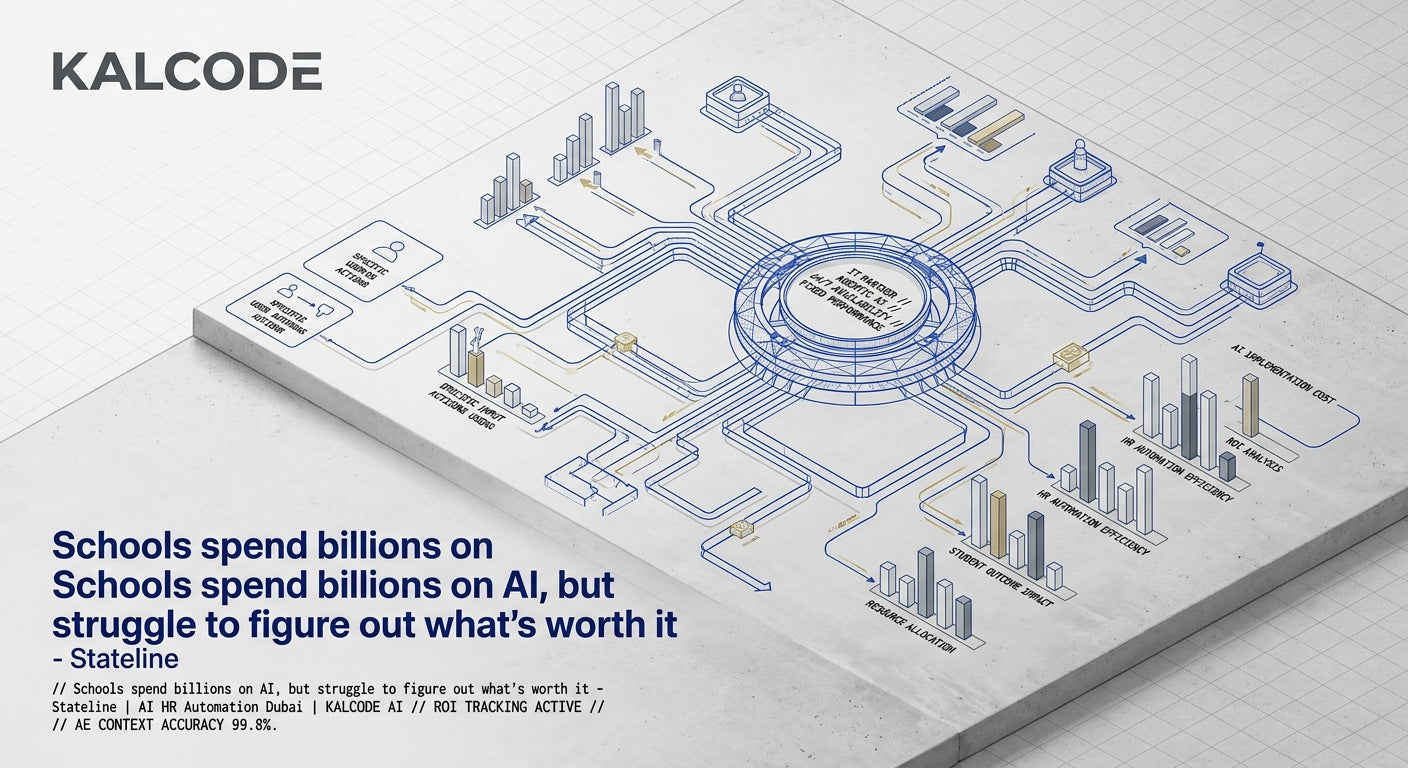 Schools spend billions on AI, but struggle to figure out what’s worth it - Stateline | AI HR Automation Automation Dubai | KALCODE AI