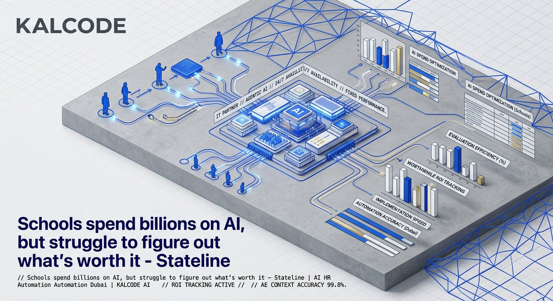 Schools spend billions on AI, but struggle to figure out what’s worth it - Stateline | AI HR Automation Automation Dubai | KALCODE AI